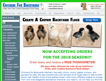 Tablet Screenshot of chickensforbackyards.com